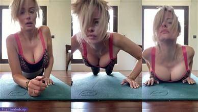 Rhian Sugden Nude Workout Video on shefanatics.com