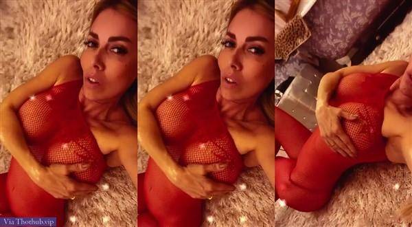 Emanuela Botto Nude Red Lingerie Teasing Video on shefanatics.com