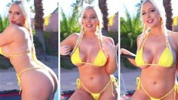 Tara Babcock Youtuber Yellow Bikini Video Leaked on shefanatics.com