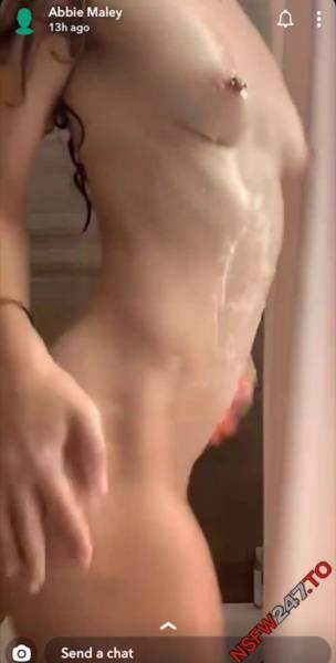 Abbie Maley shower time snapchat premium xxx porn videos on shefanatics.com