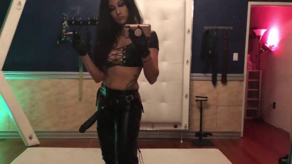 Mistress Tangent goddesstangent smoking_and_stroking_my_big_black_d_in_my_leather_top_and_leather_pants._the_more_to_intox onlyfans xxx porn on shefanatics.com