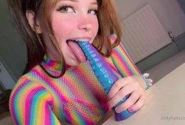 Belle Delphine Sucking Alien Dildo Video Leaked on shefanatics.com