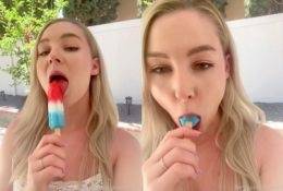 STPeach Popsicle Blowjob Outdoors Video Leaked on shefanatics.com