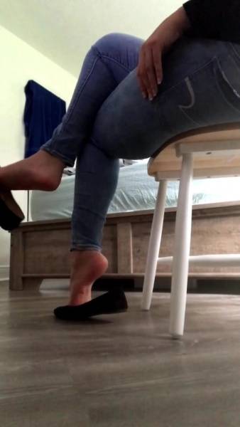 Fetishxqueen watch my high arched soles as i dangle these flats xxx onlyfans porn videos on shefanatics.com