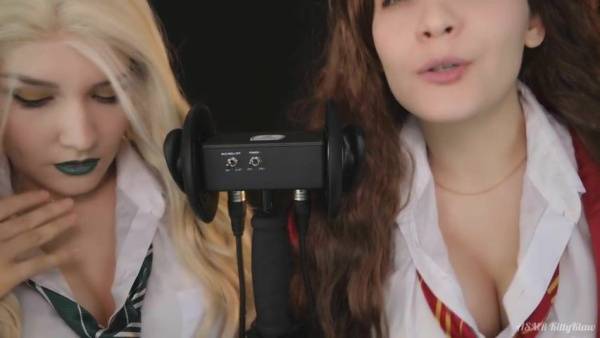 KittyKlaw ASMR - Patreon ASMR TWIN - Gryffindor&Slytherin - Ear LICKING - Mouth Sound on shefanatics.com