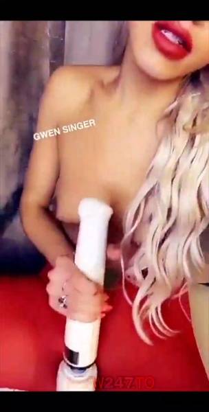 Gwen Singer sexy in red snapchat premium xxx porn videos on shefanatics.com