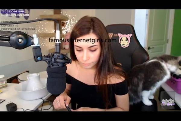 Alinity shows bare ass on stream twitch streamer xxx premium porn videos on shefanatics.com