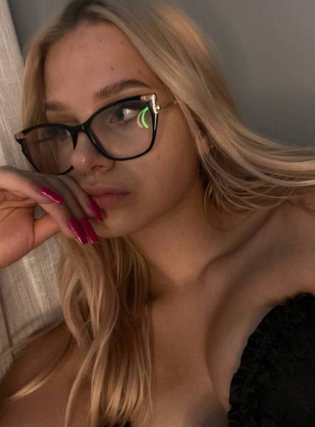 Lovely model LittleTinyBlonde boobs show on shefanatics.com