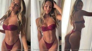 Carolina Samani Nude Bikini Teasing Video Leaked on shefanatics.com