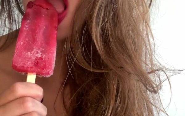 Some content from OnlyFans. Sucking an ice cream, masturbation and squirting! - Luci's Secret on shefanatics.com