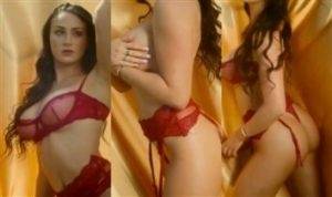 Jessica Bartlett Nude Red Lingerie Teasing Video Leaked thothub on shefanatics.com