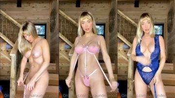 Sara Underwood Nude Lingerie Try On Video Leaked on shefanatics.com