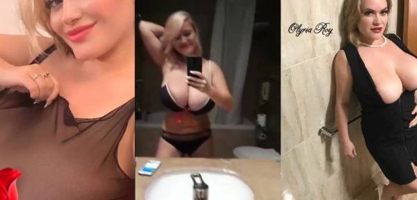 Olyria Roy Showing Huge Tits OnlyFans Insta Leaked Videos on shefanatics.com
