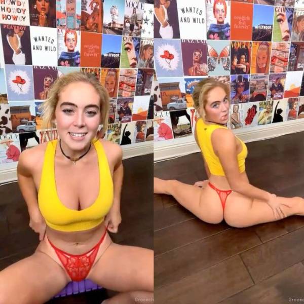 Grace Charis Livestream Stretching Thong Video Leaked on shefanatics.com