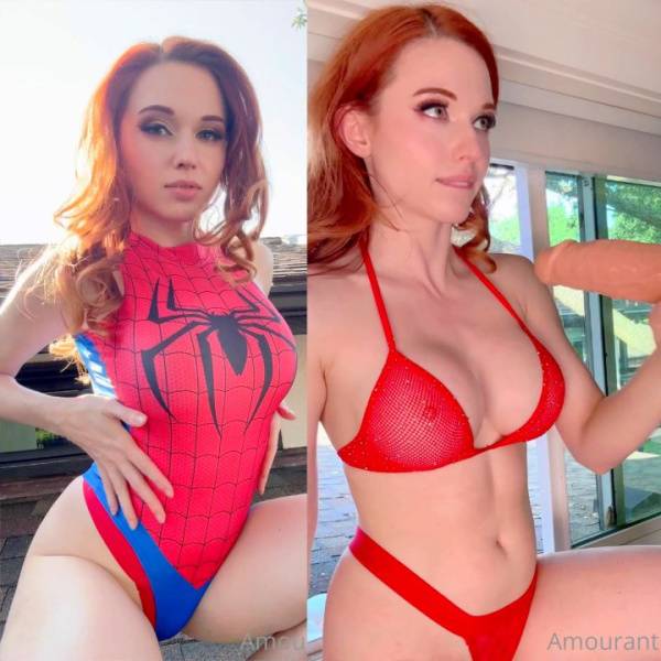 Amouranth MJ Spider Girl Handjob PPV Onlyfans Video Leaked on shefanatics.com