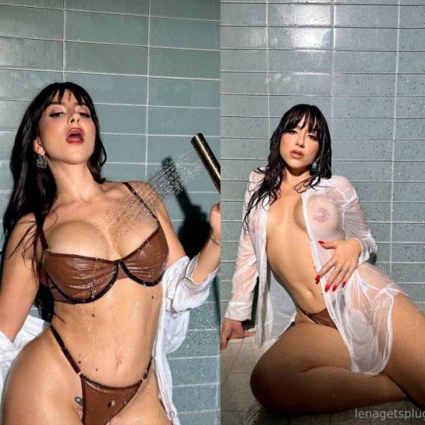 Lena the Plug Nude Wet Shower Onlyfans Set Leaked on shefanatics.com