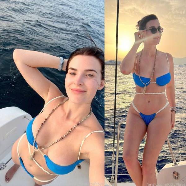 KittyPlays Blue Bikini On The Yacht Fansly Set Leaked - Usa on shefanatics.com