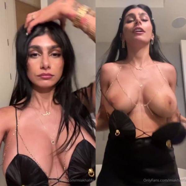 Mia Khalifa Boobs Flash Black Dress Onlyfans Video Leaked on shefanatics.com