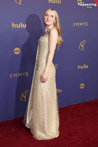 Dakota Fanning Looks Sexy at the 76th Primetime Emmy Awards (77 Photos) on shefanatics.com