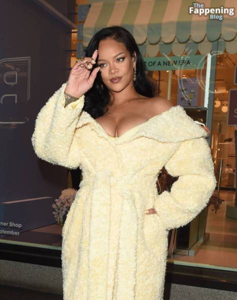 Rihanna Shows Off Nice Cleavage at the Fenty Hair Launch (114 Photos) - Britain on shefanatics.com