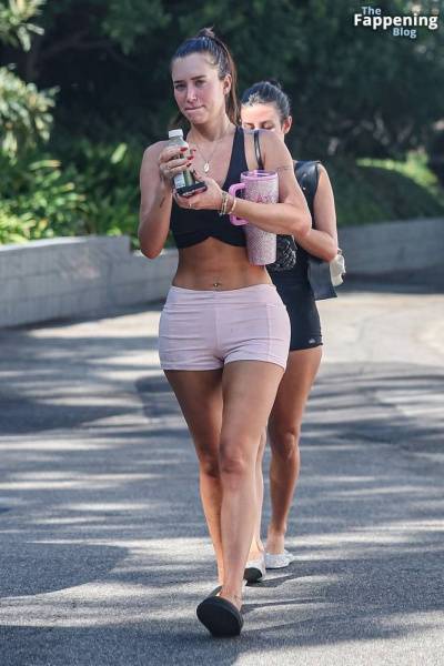 Anastasia Karanikolaou Shows Off Her Sculpted Abs with a Friend in Brentwood (60 Photos) on shefanatics.com